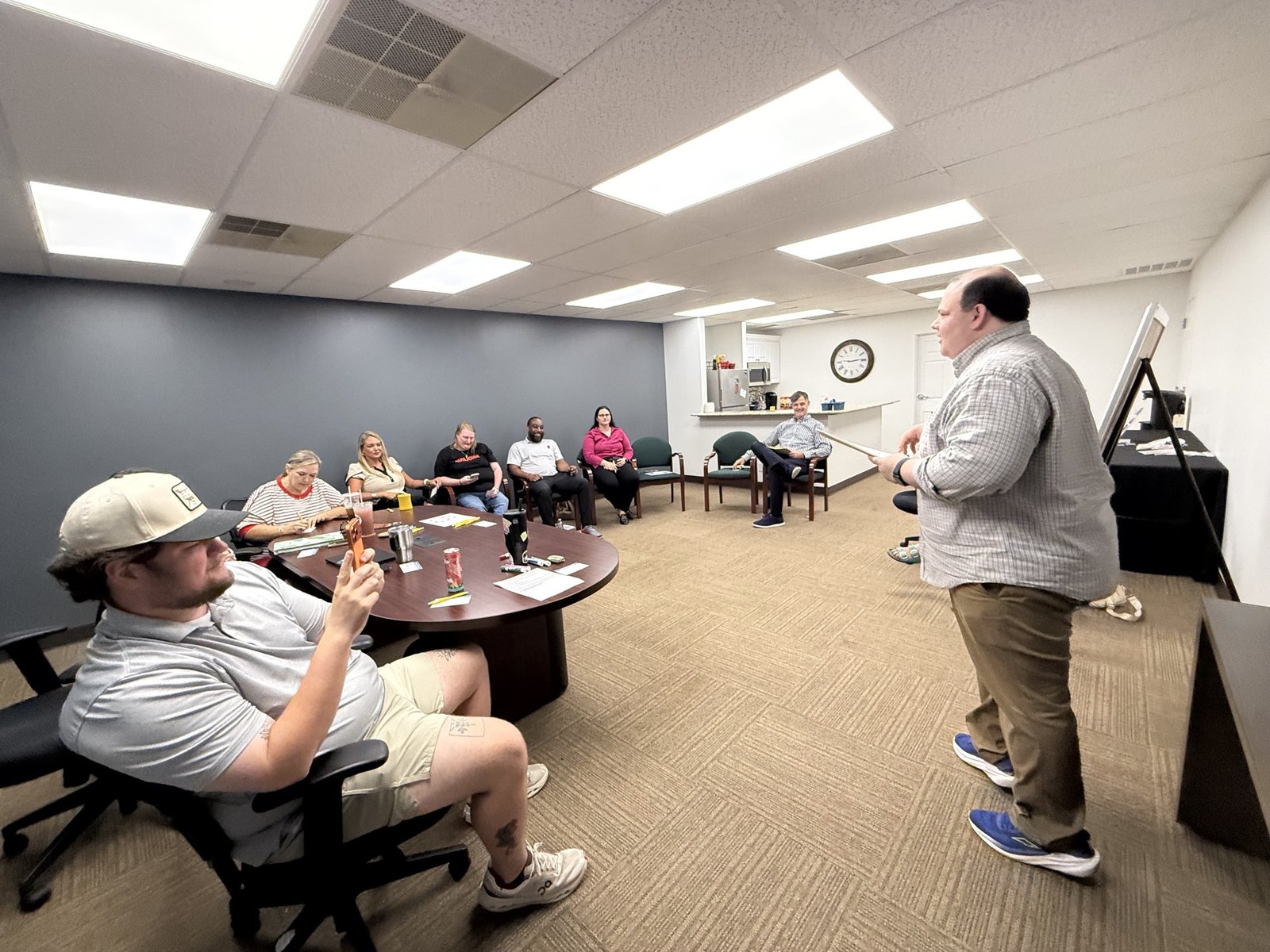 Matthew Martin speaking at Synergy North Little Rock Networking Group